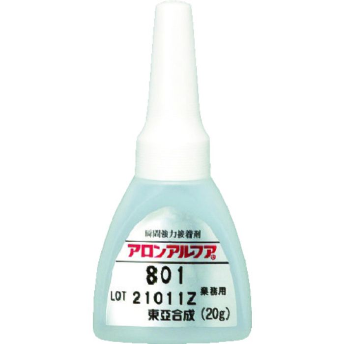 アロン 瞬間接着剤 アロンアルフア 801 扁平AL 20g(Tcode:4519213)