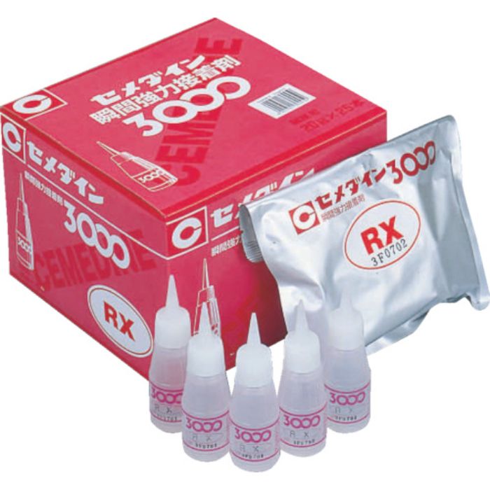 セメダイン 瞬間接着剤 3000RX(超速硬化・難接着タイプ) 20g AC-060(Tcode:3419347)