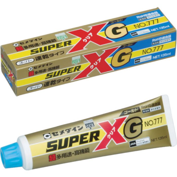 セメダイン スーパーXゴールドNo777(速硬化) クリア 135ml AX-115(Tcode:3563928)