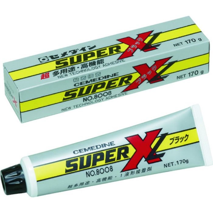 セメダイン スーパーX8008L ブラック 170g (低粘度品) AX-125(Tcode:3849961)