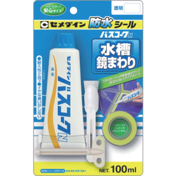 セメダイン バスコークN 透明 P100ml(防カビ剤なし) HJ-154(Tcode:3749053)