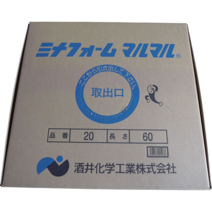 ミナ 弾性シーラントバックアップ材 ミナフォームマルマル #25 25mmφ×2m (100本入り)(Tcode:8289135)