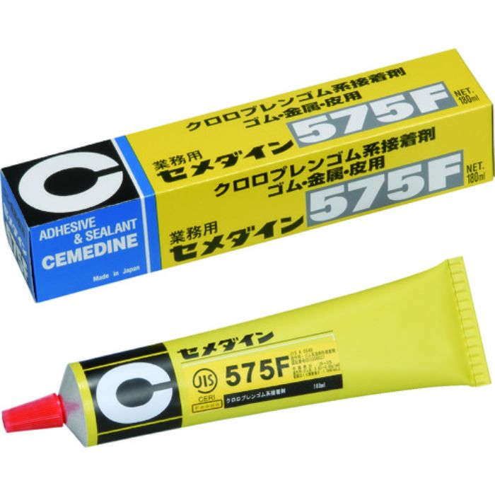 セメダイン 575F 180ml (淡黄色・クロロプレンゴム系) RK-126(Tcode:3350584)