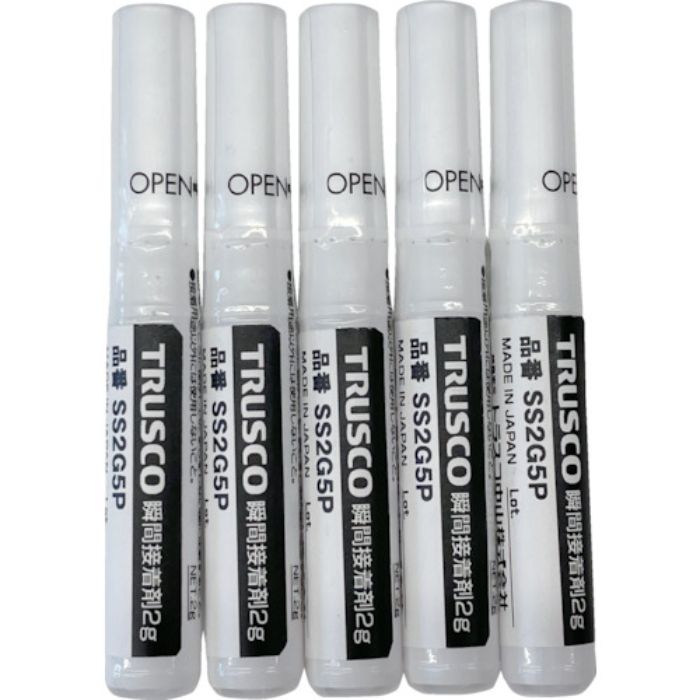 TRUSCO 瞬間接着剤 2g(5本入り)(Tcode:3554630)