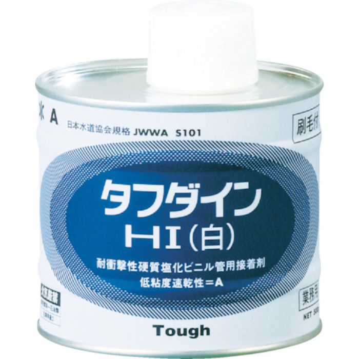 クボタケミックス 塩ビ用接着剤 タフダインHI白 1KG(Tcode:4466501)