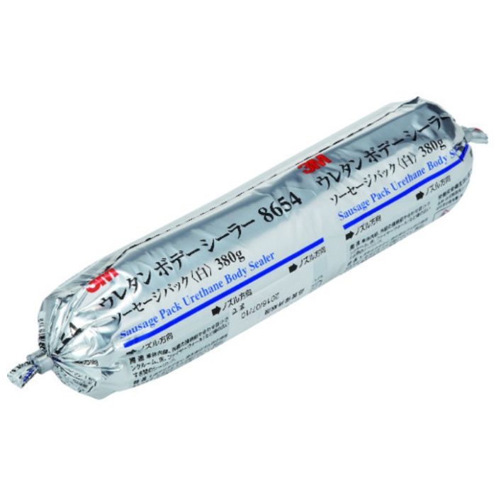 3M　自動車補修用シーリング材　ウレタンボデーシーラー　ソーセージパック　8654　白　380g