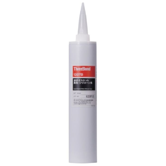 THREEBOND　液状ガスケット　TB1207B　シリコーン系工業用シール剤　黒色　333ml　耐熱・耐湿・速硬化非流動タイプ(1207BB)