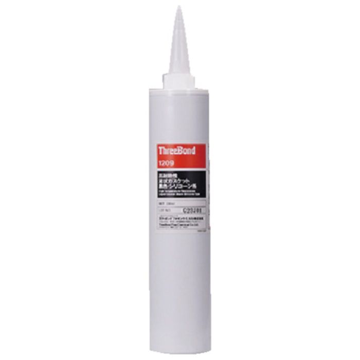 THREEBOND　一液常温硬化型シリコーン系シール剤　高耐熱性・低分子シロキサン対策品　TB1209　330ml　黒色　(1209AB)