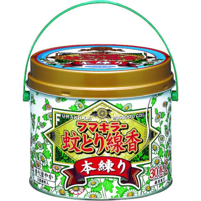 フマキラー 蚊とり線香本練り30巻缶入(Tcode:4013255)