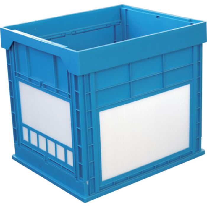 KUNIMORI プラスチック折畳みコンテナ パタコン N-134 ブルー(Tcode:7605382)