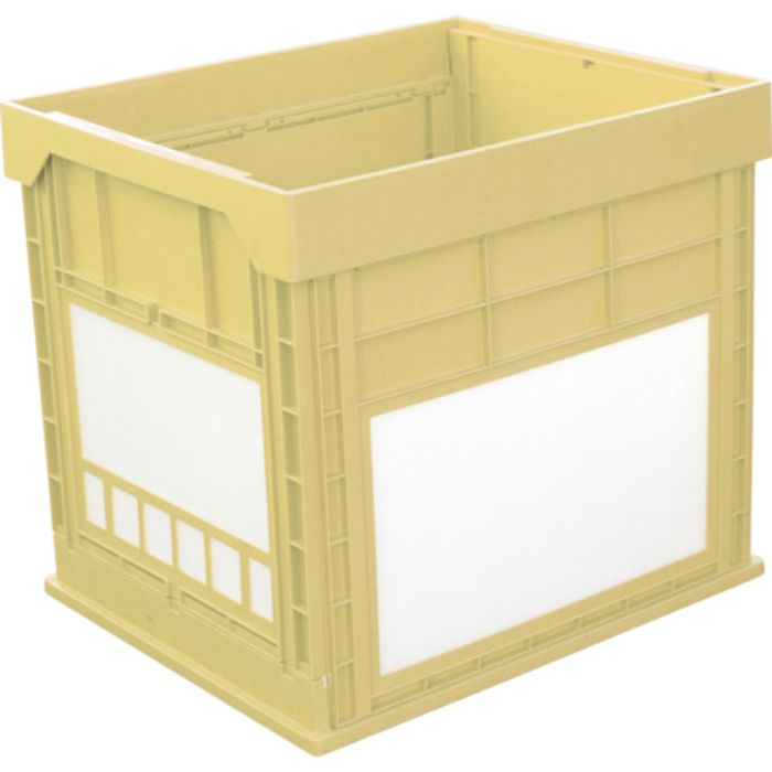 KUNIMORI プラスチック折畳みコンテナ パタコン N-134 イエロー(Tcode:7605391)
