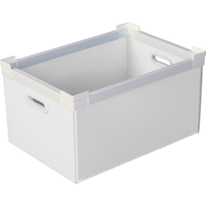 KUNIMORI プラダン NSコンテナ 40L(SWコーナー)ホワイト(Tcode:7605625)
