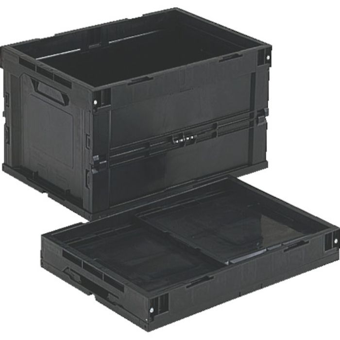 TRUSCO オリコン 導電性折り畳みコンテナ 50L 黒(Tcode:8191373)