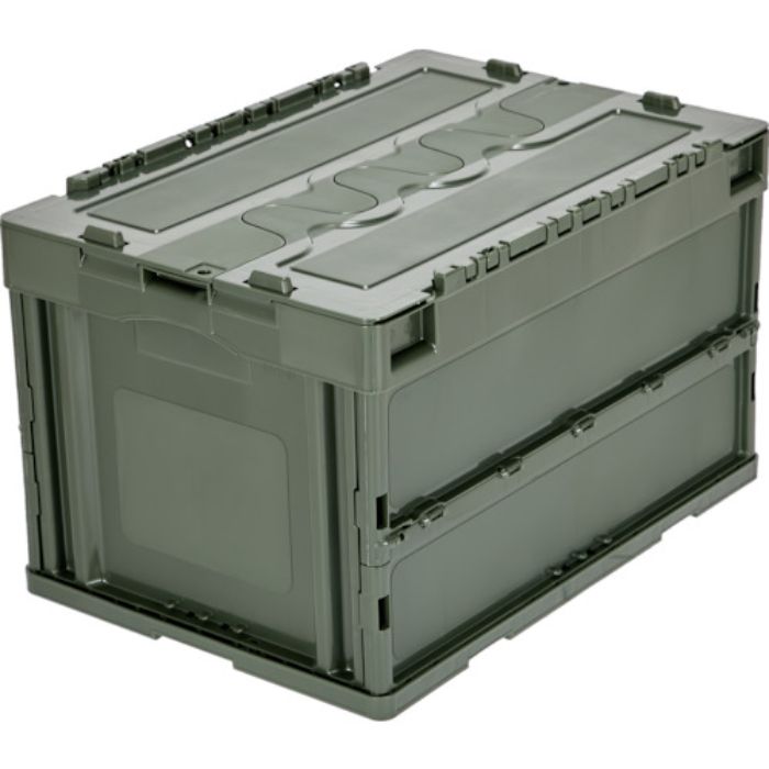 TRUSCO オリコン 蓋つき折りたたみコンテナ 50L OD(Tcode:2578176)