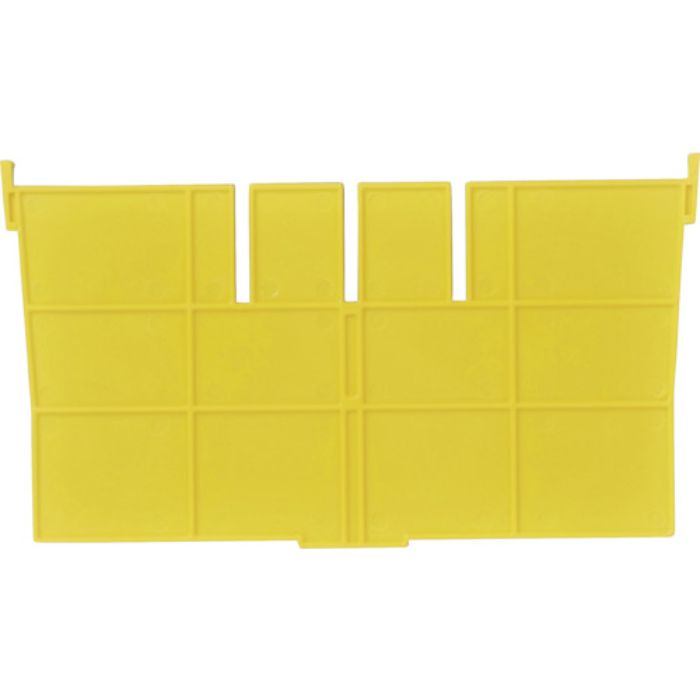 DIC F型コンテナF-12用短手用仕切板 外寸:243×136 黄(Tcode:5011531)