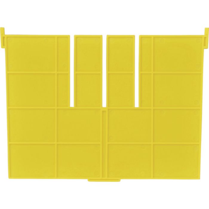 DIC F型コンテナF-17用短手用仕切板 外寸:243×183 黄(Tcode:5011787)