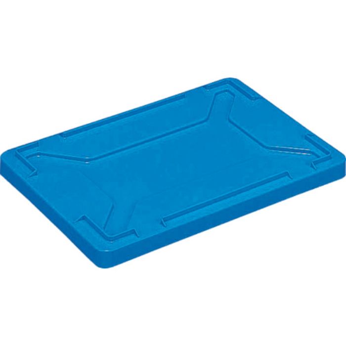 DIC F型コンテナ蓋(ロック無)外寸:W423×D288×H36.5 青(Tcode:5011728)