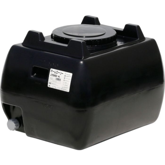 スイコー ホームローリータンク200 黒 (フタ含む)(Tcode:3634027)