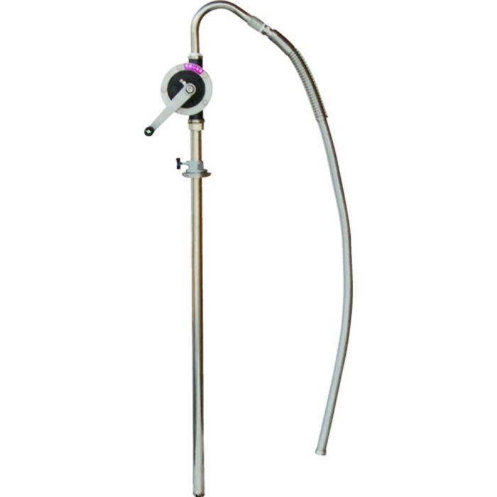 アクアシステム 溶剤・薬品用手廻しドラムポンプ (ステンレス・樹脂)(Tcode:5096651)