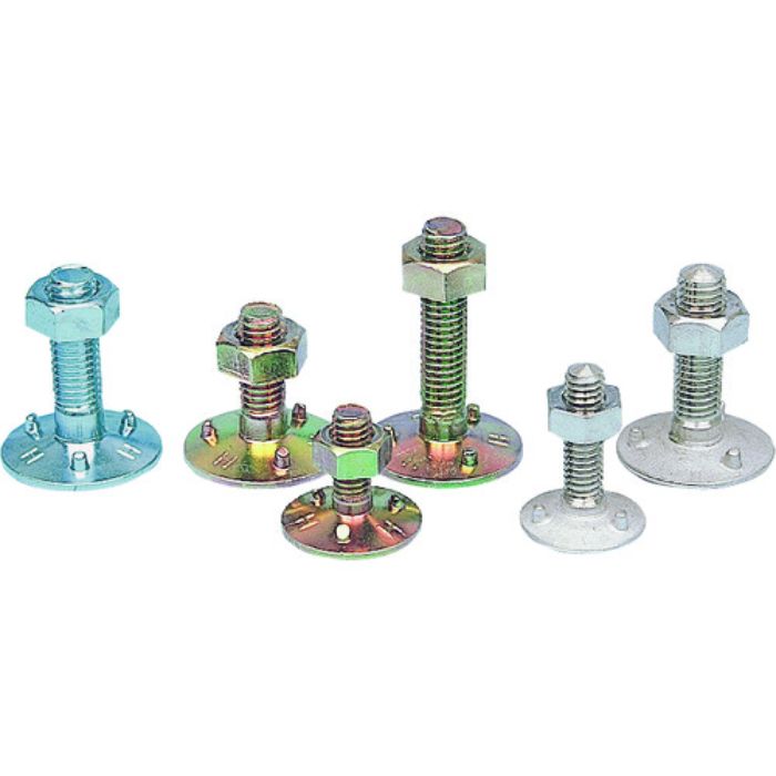 HHH 三ツ爪バケットボールトナット M10×40 (100組入)(Tcode:8086901)