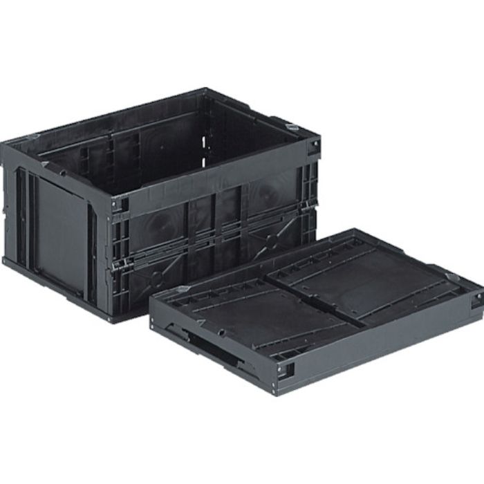 サンコー 折りたたみコンテナー 551280 オリコン40B(BK)(導電)(Tcode:2166855)