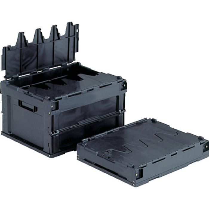 サンコー フタ一体型折りたたみコンテナー 551640 サンクレットオリコン20B(導電)(Tcode:1235973)