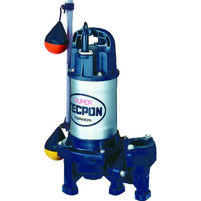 寺田 汚物混入水用水中ポンプ 自動  0.25kw 全揚程6m 50Hz(Tcode:2273705)