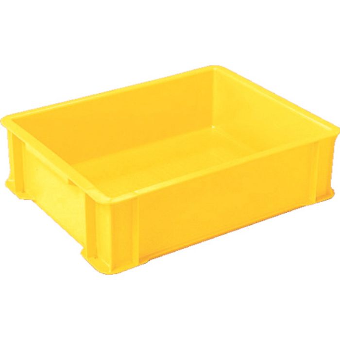 ヒシ S型コンテナ有効内寸398×308×106mm 黄(Tcode:5036321)