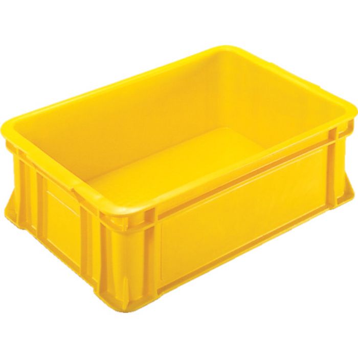 ヒシ S型コンテナ有効内寸452×303×147mm 黄(Tcode:5036577)