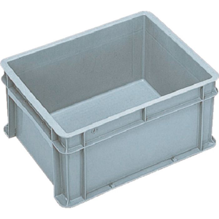 ヒシ S型コンテナ有効内寸396×305×199mm グレー(Tcode:5036585)