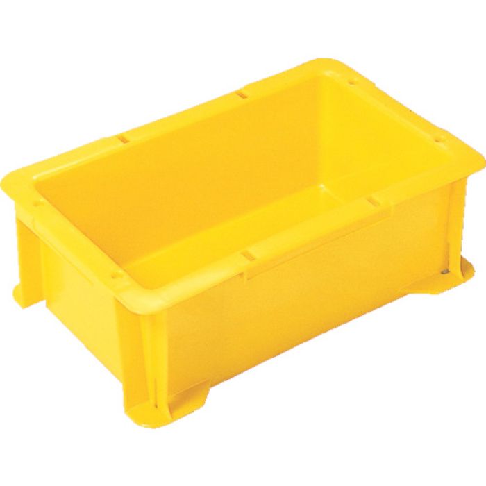 ヒシ S型コンテナ 有効内寸229×132×85mm 黄(Tcode:5042321)
