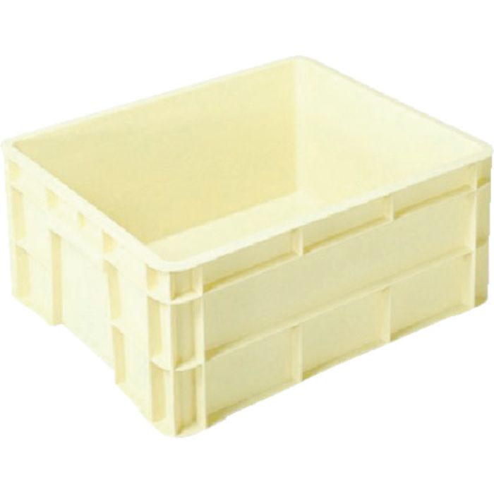 ヒシ S型コンテナ W521×D436×H222 薄黄 薄黄(Tcode:3824942)