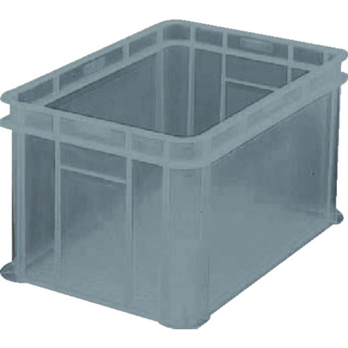 TRUSCO S型透明コンテナ 54L 透明ブラック(Tcode:7595999)