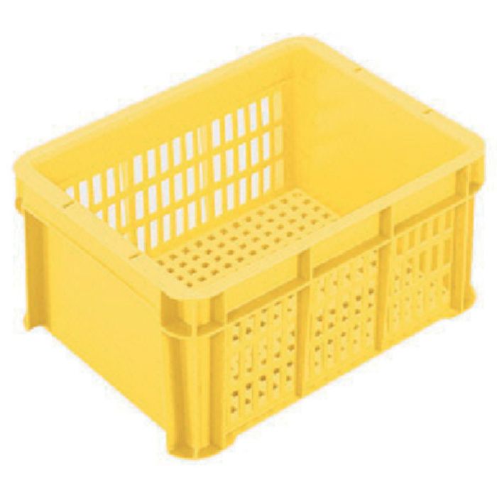 ヒシ SB型コンテナ(メッシュタイプ) W365×D270×H168 黄 黄(Tcode:5116511)