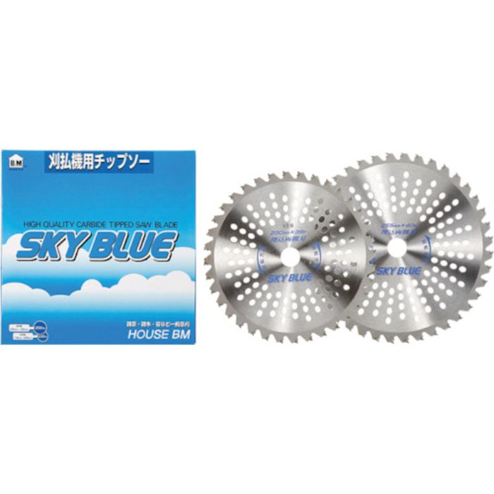 ハウスB.M 刈払チップソー「SKY BLUE」(Tcode:3358101)