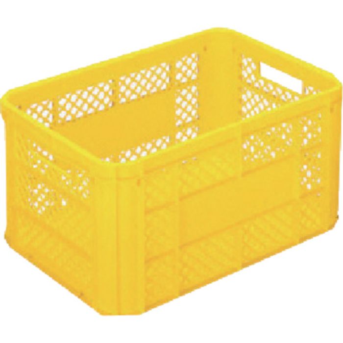 ヒシ SB型コンテナ(メッシュタイプ) W612×D421×H319 黄 黄(Tcode:1061985)