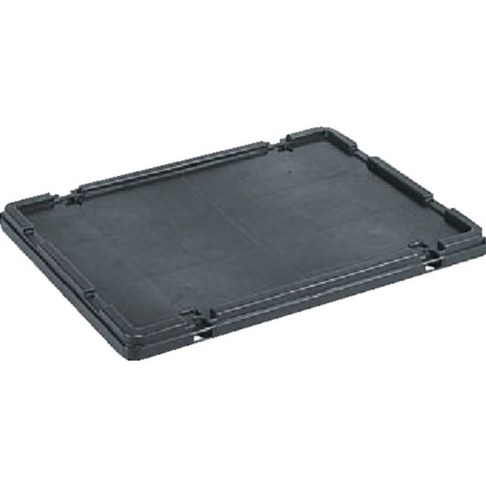 サンコー 導電性ボックス型コンテナー 703014 サンボックス#56フタ(ロック無) 黒(Tcode:2177549)