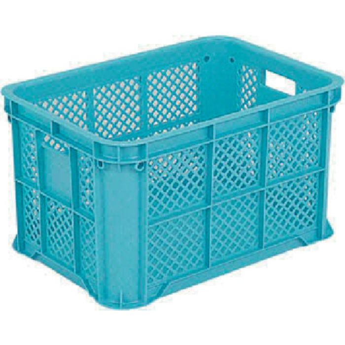 サンコー スタッキングコンテナー 104802 サンテナーB#50(ミミナシ、2持手、2印刷面)ライトブルー(Tcode:3424731)