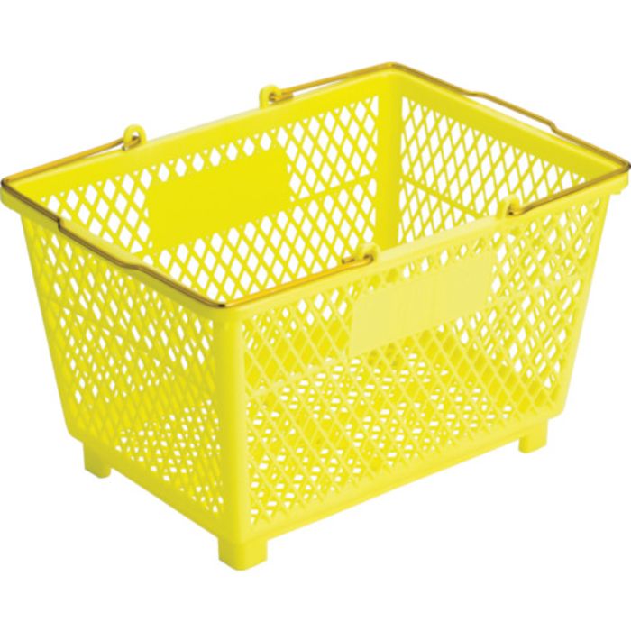 サンコー スーパー篭(大) 102691 アルミハンドル イエロー(Tcode:3425096)