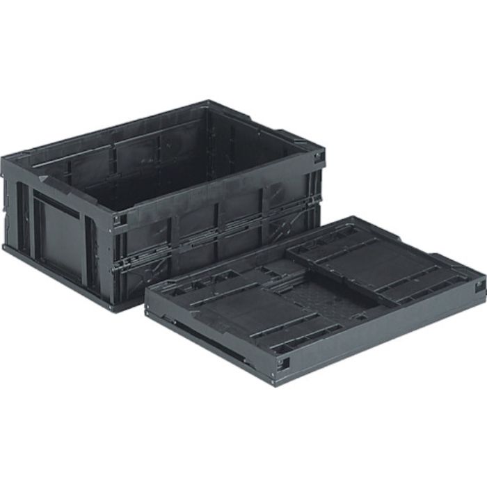 サンコー 折りたたみコンテナー 550950 オリコン55B(BK)(導電)黒(Tcode:2165285)