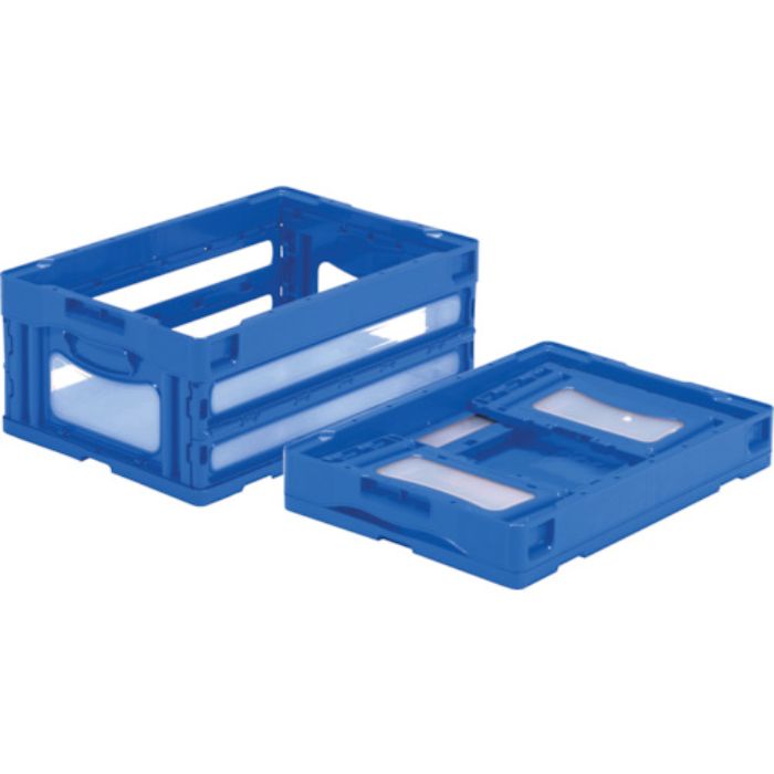 サンコー 折りたたみコンテナー 559050 マドコンO-30Bブルー(Tcode:4391098)