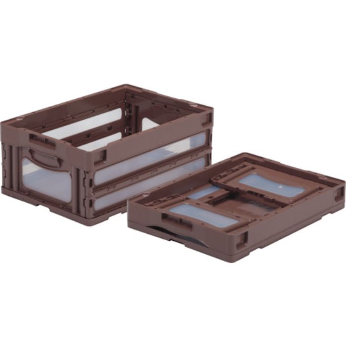 サンコー 折りたたみコンテナー 559050 マドコンO-30Bブラウン(Tcode:4391101)