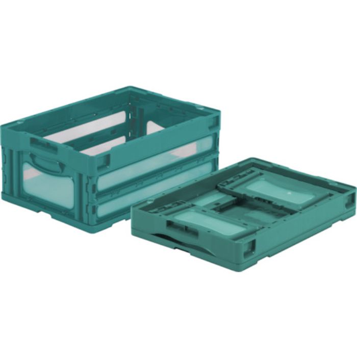 サンコー 折りたたみコンテナー 559050 マドコンO-30Bグリーン(Tcode:4391128)