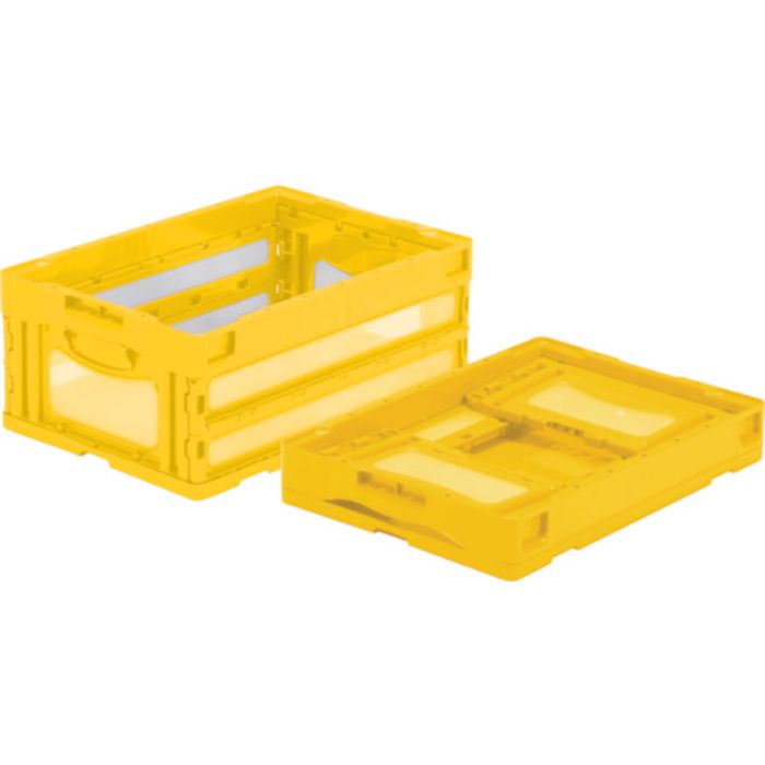 サンコー 折りたたみコンテナー 559050 マドコンO-30Bイエロー(Tcode:4391144)