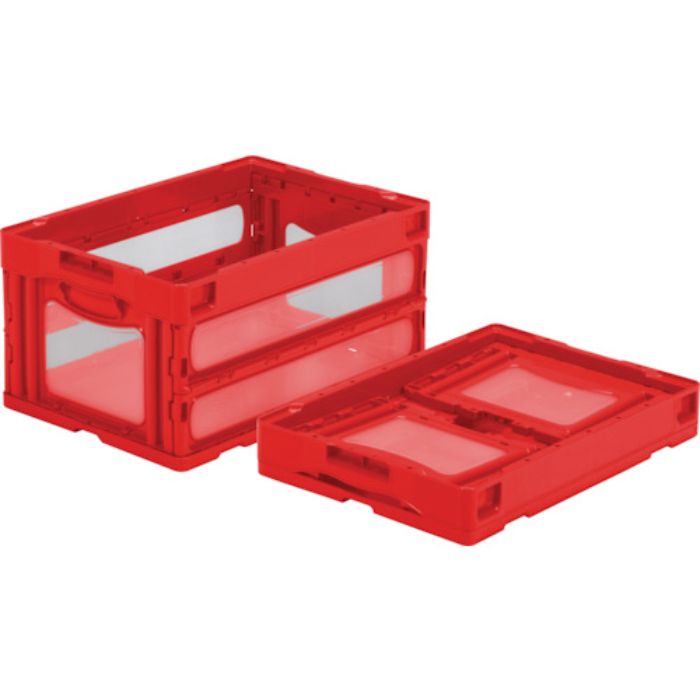 サンコー 折りたたみコンテナー 559040 マドコンO-40Bレッド(Tcode:4391209)