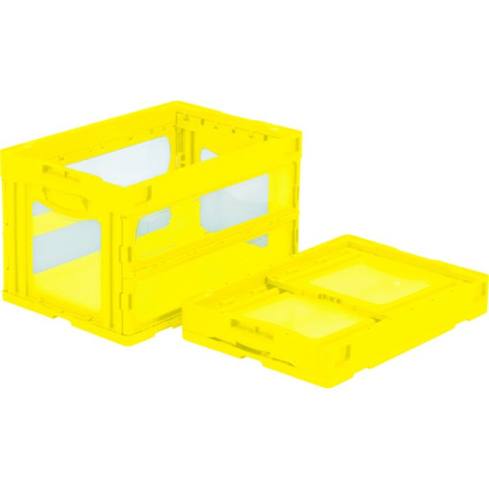サンコー 折りたたみコンテナー 559010 マドコンO-50Bイエロー(Tcode:4322983)