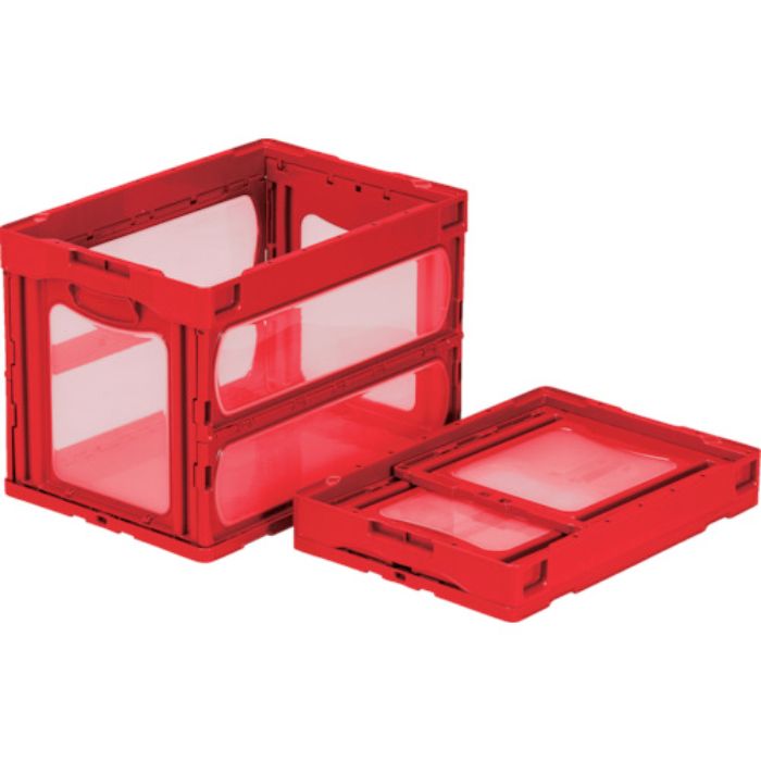 サンコー 折りたたみコンテナー 559240 マドコンO-60Bレッド(Tcode:7958811)