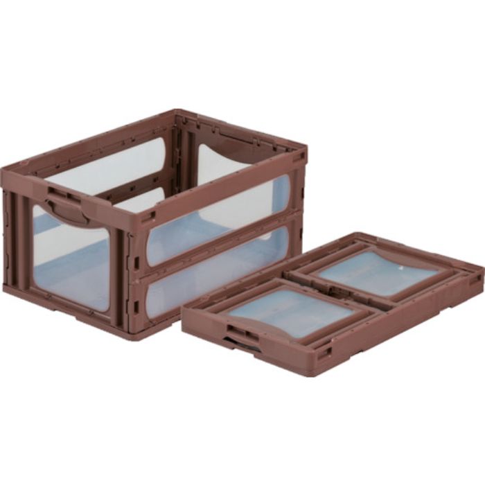 サンコー 折りたたみコンテナー 559070 マドコンO-75Bブラウン(Tcode:4323017)