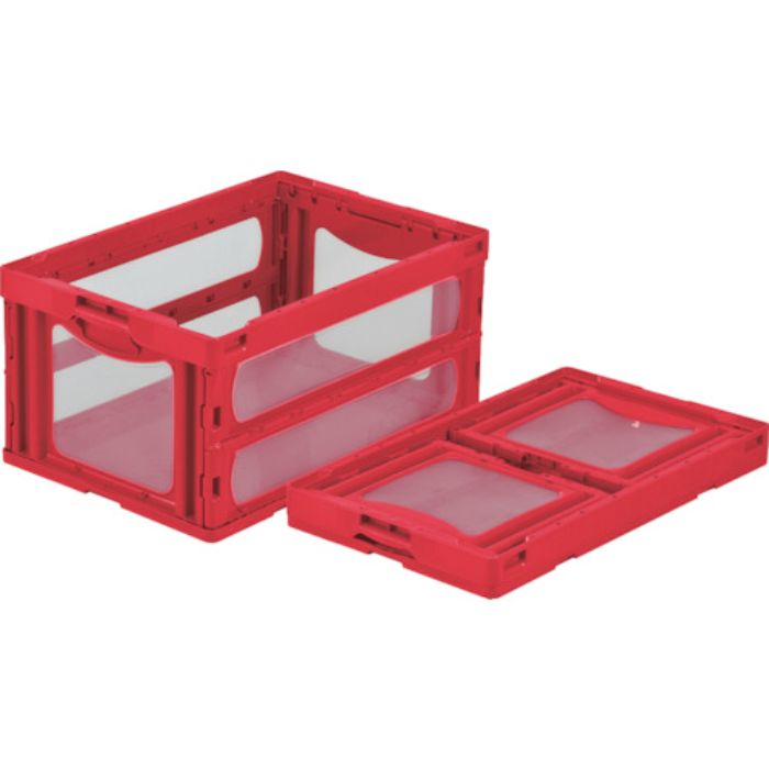 サンコー 折りたたみコンテナー 559070 マドコンO-75Bレッド(Tcode:4323041)