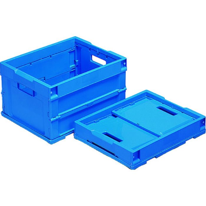 サンコー 折りたたみコンテナー 557390 オリコンP20B(2)青(Tcode:3425126)